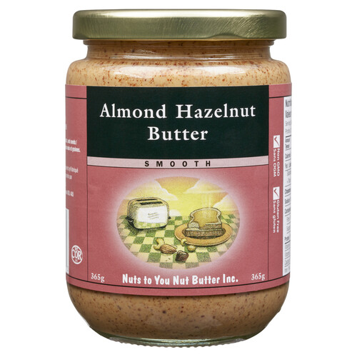 Nuts To You Gluten-Free Almond Hazelnut Butter Smooth 365 g