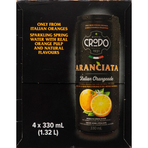 Royal Unibrew Crodo Aranciata Beverage 4 x 330 ml (cans)