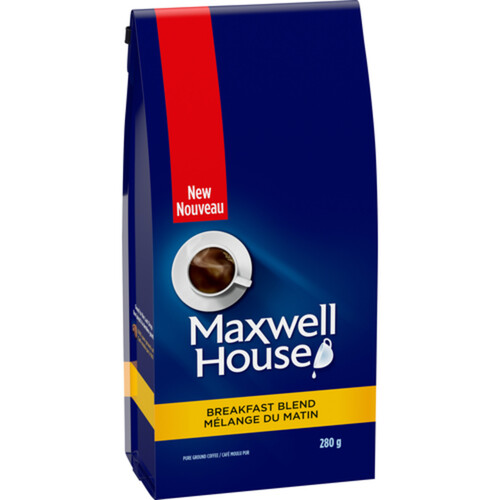 Maxwell House Ground Coffee Breakfast Blend 280 g