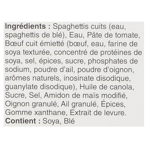 Michelina's Dîner de spaghetti à la bolognaise congelé 255 g