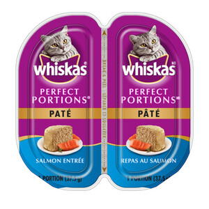 Whiskas Perfect Portions Wet Cat Food Paté Salmon 37.5 g