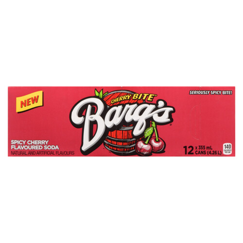 Barq's Soft Drink Cherry Bite 12 x 355 ml (cans)