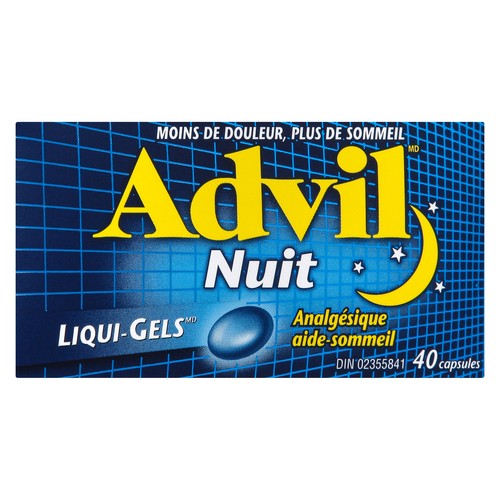 Advil Nightime Sleep Aid Liqui-Gels 40 Capsules