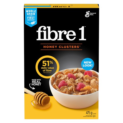 Fibre One Cereal Honey Clusters 475 g