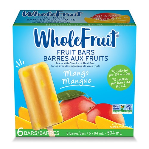 Whole Fruit Bars Mango 6 x 84 ml