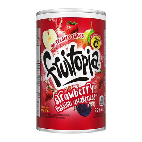 Fruitopia Frozen Beverage Strawberry Passion Awareness 295 ml
