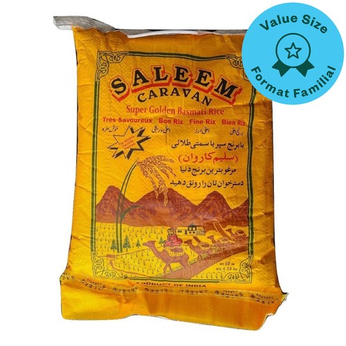 Saleem Caravan Golden Basmati Rice 4.54 kg