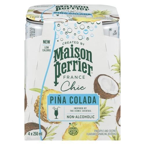 Maison Perrier Non Alcoholic Chic Pina Colada 4 x 250 ml (cans)