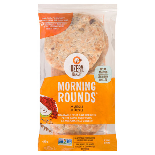 Ozery Bakery Muesli Buns Morning Rounds 450 g