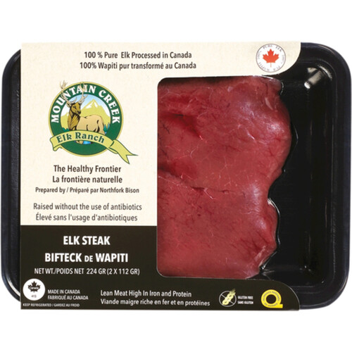 Mountain Creek Wapiti Elk Steak 224 g