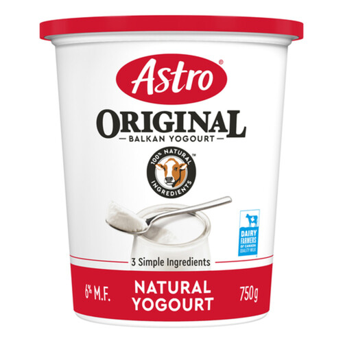 Astro 6% Original Plain Yogurt Balkan Style 750 g