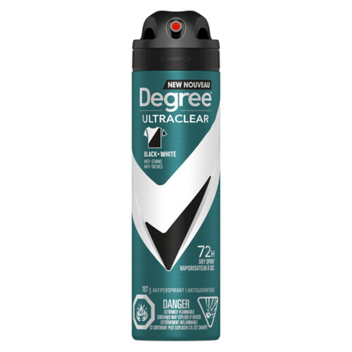 Degree Men Dry Spray Antiperspirant Black + White 107 g