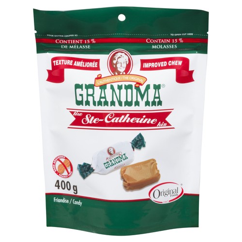 Original Grandma Peanut-Free Candy Tire Ste-Catherine Kiss 400 g