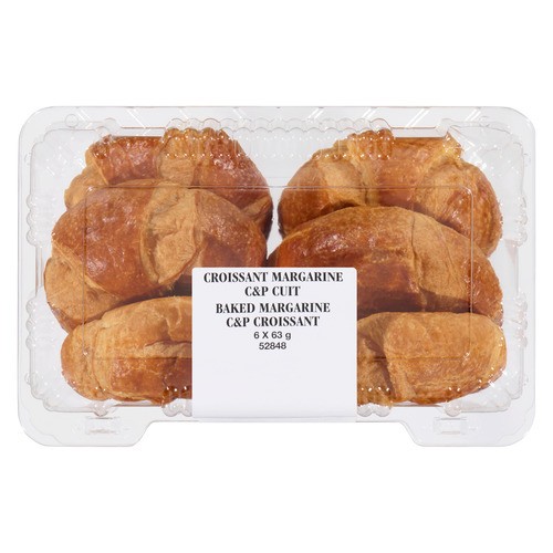 Bridor Baked Margarine C&P Croissant 6 x 63 g