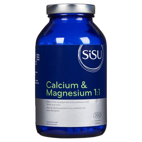 Sisu Vitamins 1:1 Calcium & Magnesium 300 Capsules