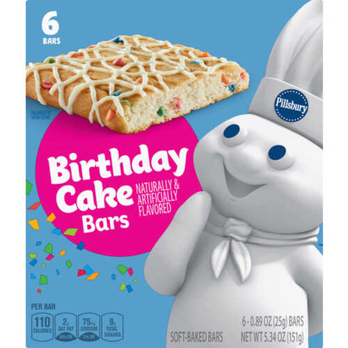 Pillsbury Soft Bake Birthday Cake Bars 150 g