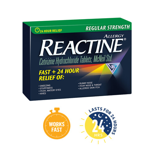 Reactine Regular Strength 5mg Tablets 36 EA