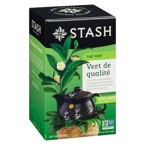 Stash Green Tea Premium Green 20 Tea Bags 