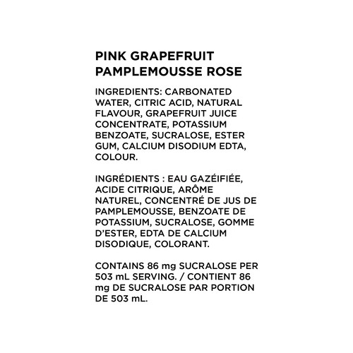 Sparkling Ice Sparkling Water Pink Grapefruit 503 ml (bottle)