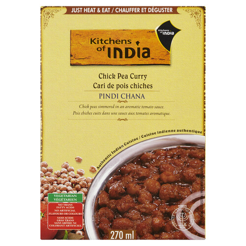 Kitchens of India Pindi Chana (Chick Pea Curry) Heat and Serve 270 ml