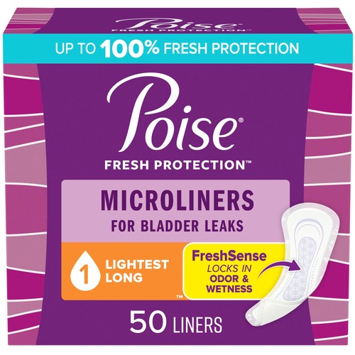 Poise Adult Incontinence Liner Regular 50 Count