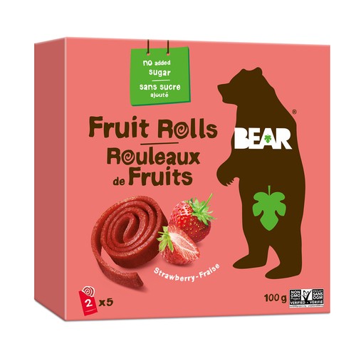 Bear Fruit & Vegetables Rolls Strawberry Fraise 100 g