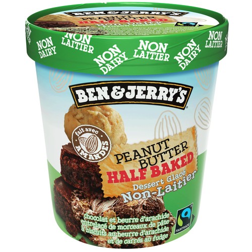 Ben & Jerry's Non Dairy Ice Cream Peanut Butter Half Baked 500 ml