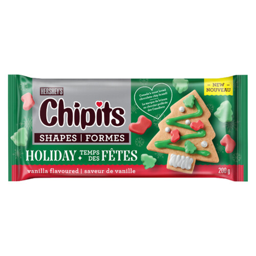 Hershey's Chipits Chocolate Holiday Shape Vanilla 200 g