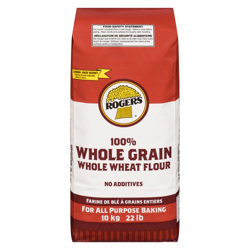 Rogers Whole Wheat Flour 100% Whole Grain 10 kg