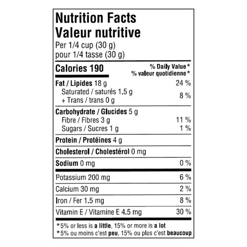 Prana Organic Hazelnuts Raw 250 g
