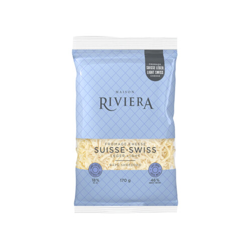 Riviera Shredded Swiss Cheese Light 170 g