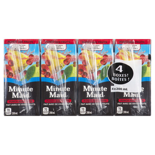 Minute Maid Fruit Punch 4 x 200 ml