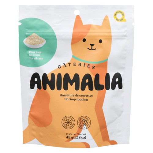 Gâteries Animalia Topping for All Cats Shrimp 45 g