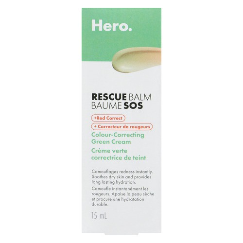 Hero Rescue Balm Colour Correcting Green Cream +Red Correct 15 ml