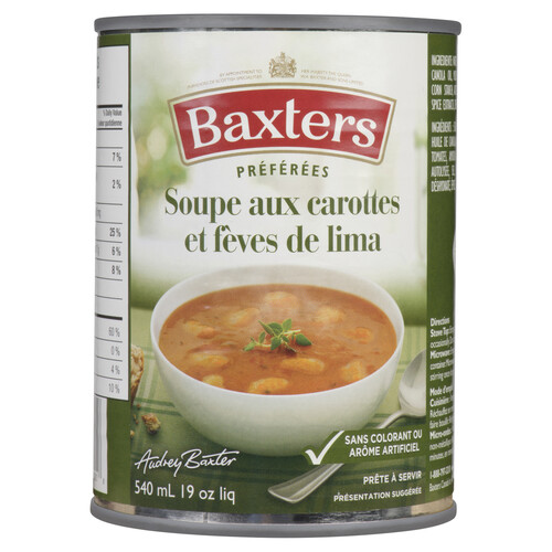 Baxters Soup Carrot And Butter Bean 540 ml