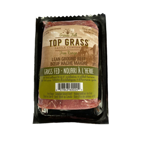 Top Grass Cattle Co Ground Beef Lean 375 g