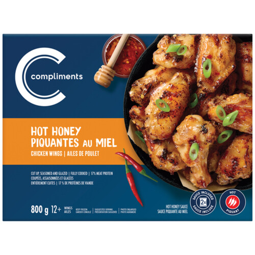 Compliments Frozen Chicken Wings Hot Honey 800 g