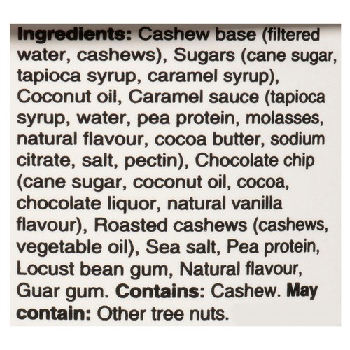 So Delicious Dairy-Free Cashew-Based Frozen Dessert Salted Caramel Cluster 500 ml