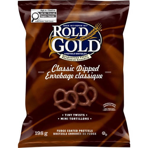 Rold Gold Pretzels Classic Dipped Tiny Twists Fudge Coated 198 g
