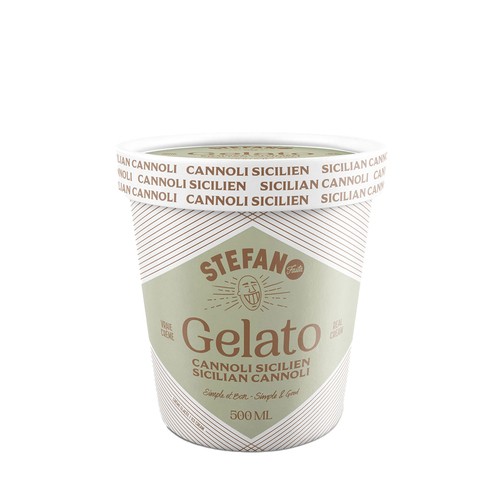 Stefano Faita Gelato Italian Style Sicilian Cannoli 500 ml