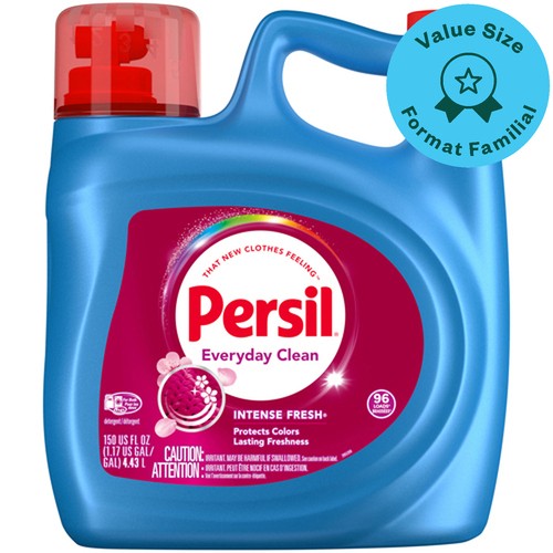 Persil Everyday Clean Liquid Laundry Detergent Intense Fresh 96 Loads Value Size 4.43 L