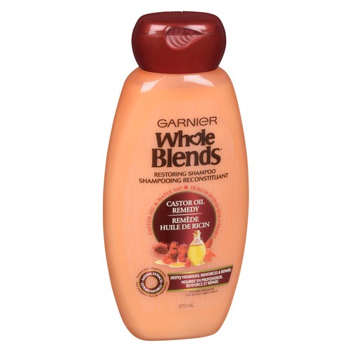 Garnier Whole Blends Shampoo Castor Oil Remedy 370 ml