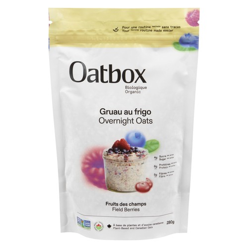 Oatbox Organic Overnight Oats Strawberry Blueberry 280 g