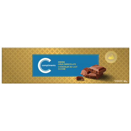 Compliments Chocolate Bar Swiss Milk Chocolate 300 g