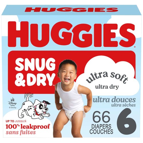 Huggies Snug & Dry Size 6 66 Count