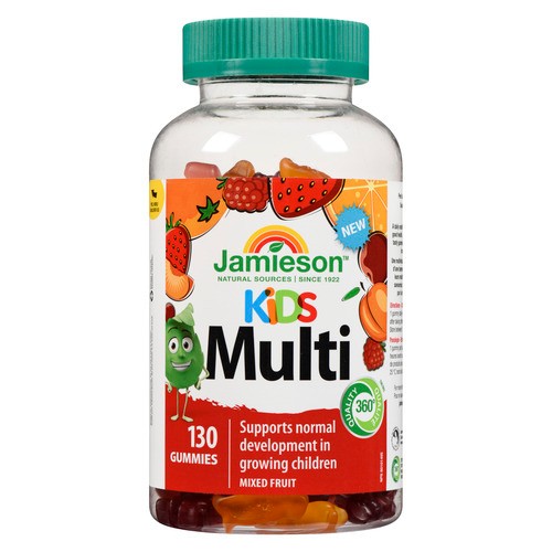 Jamieson Kids Multivitamins Gummies Mixed Fruit 130 Count