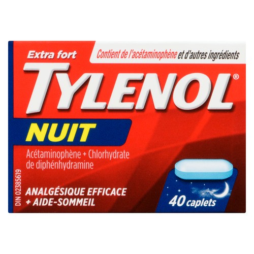 Tylenol Nighttime Extra Strength 40 Tablets 