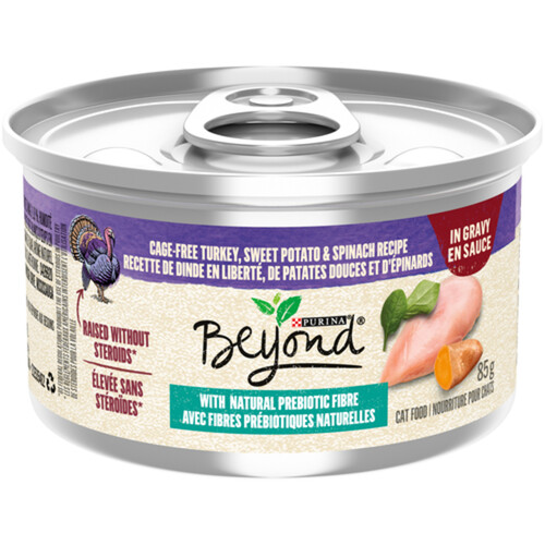Beyond Wet Cat Food Cage-Free Turkey Sweet Potato & Spinach Recipe In Gravy 85 g