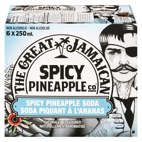 The Great Gentleman Soda Spicy Pineapple 6 x 250 ml (bottles)
