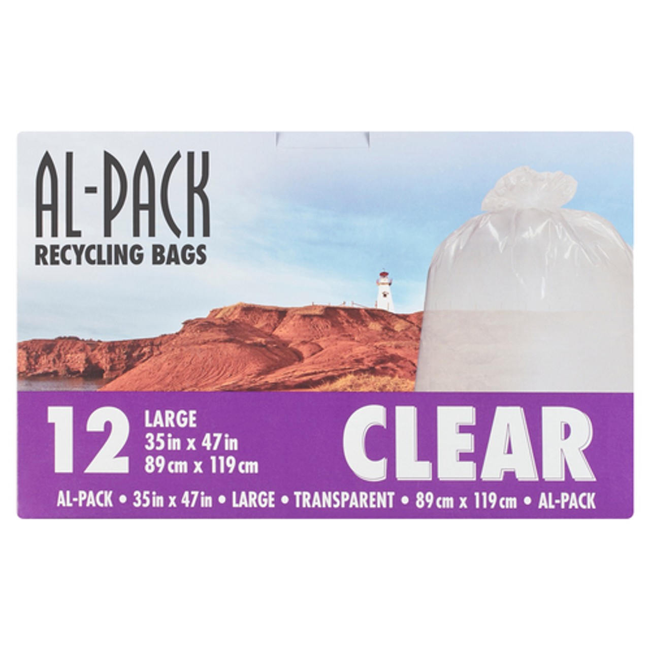 Al-Pack Recycling Bags Clear Large 12 Bags - Voilà Online Groceries ...